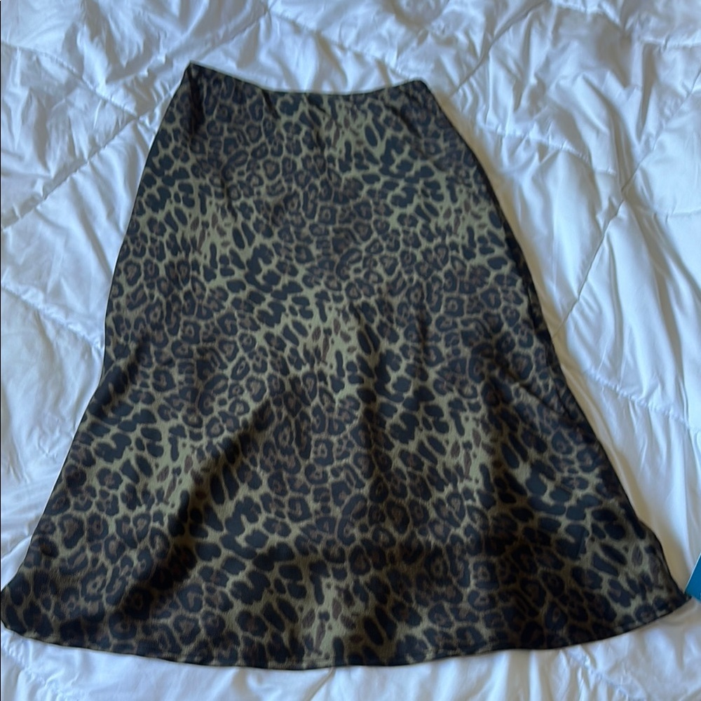 Cupshe Leopard Print Midi Skirt